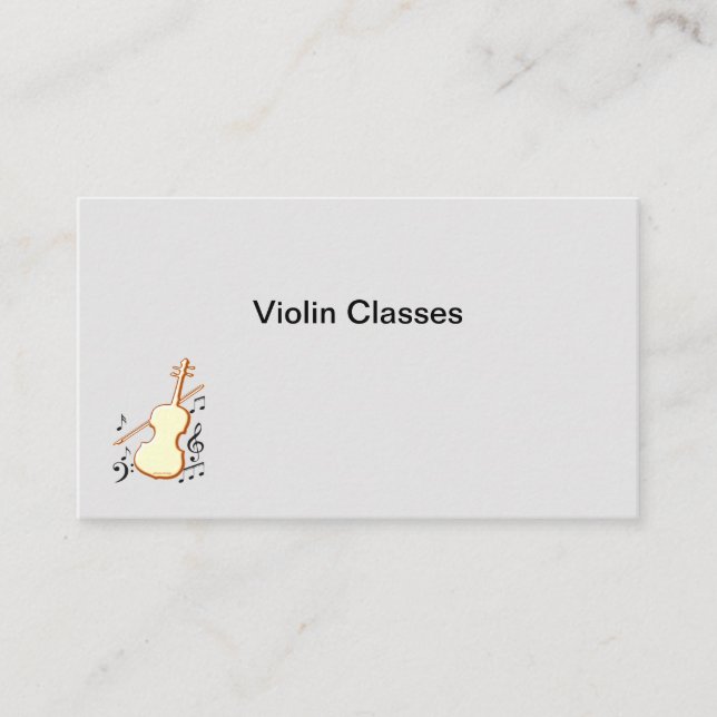 Violin Affärs Kort (Framsida)