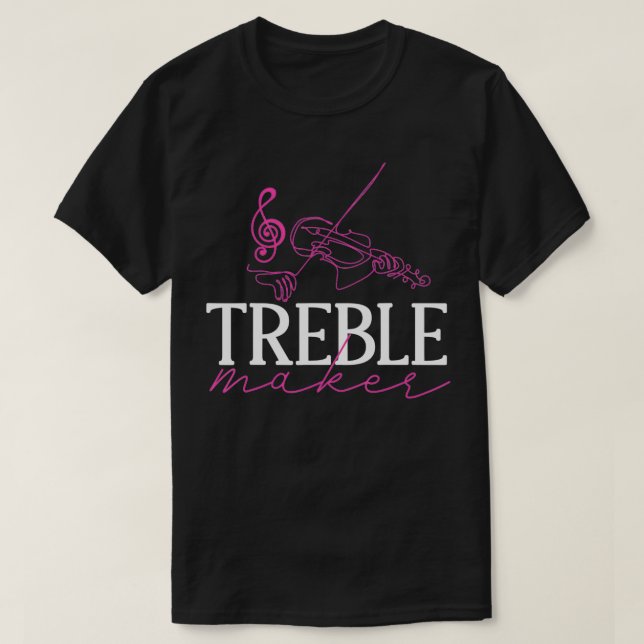 Violin al Music Composers Treble Maker T Shirt (Design framsida)