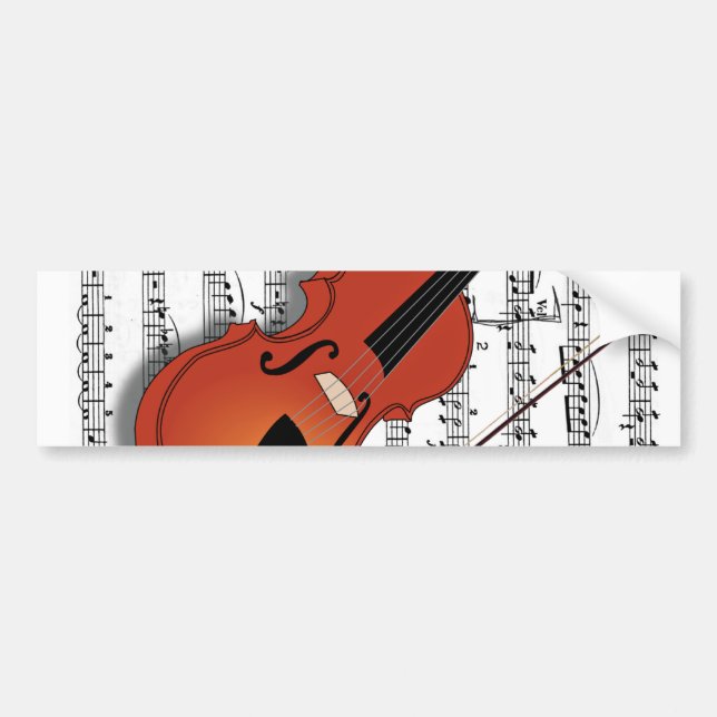 Violin älskare_ bildekal (Framsidan)