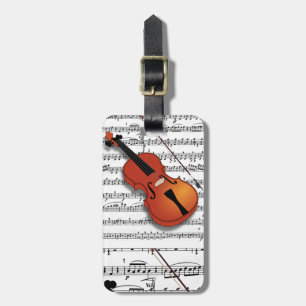 Violin Älskare_Luggage-tagg Bagagebricka