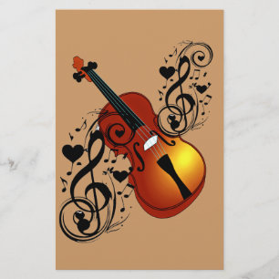 Violin,Älskare vid Heart_