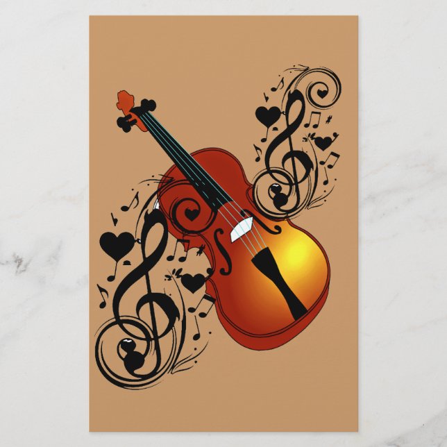 Violin,Älskare vid Heart_ (Framsida)