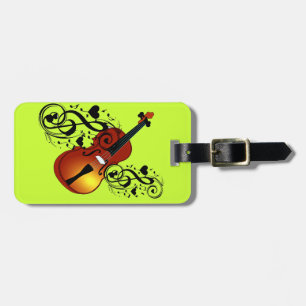 Violin,Älskare vid Heart_ Bagagebricka