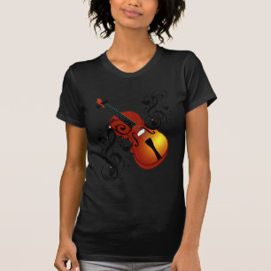 Violin,Älskare vid Heart_ T-shirt