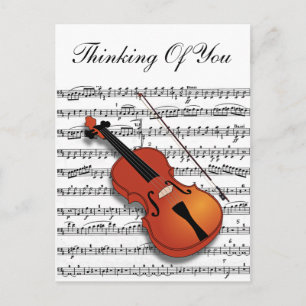 Violin Älskare_ Vykort