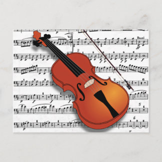 Violin Älskare_ Vykort