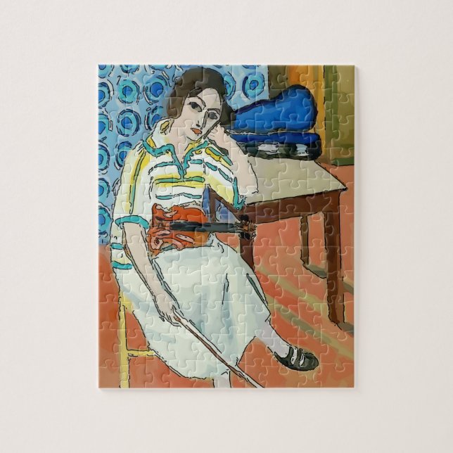 Violin and Cell Mobil, Fauvism Pussel (Vertikal)