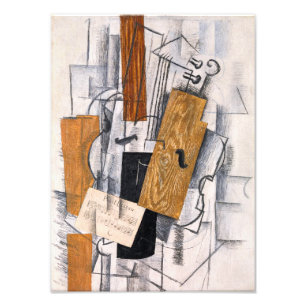 Violin and Lakan Music Georges Braque Fototryck