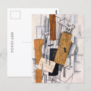 Violin and Lakan Music   Georges Braque   Vykort