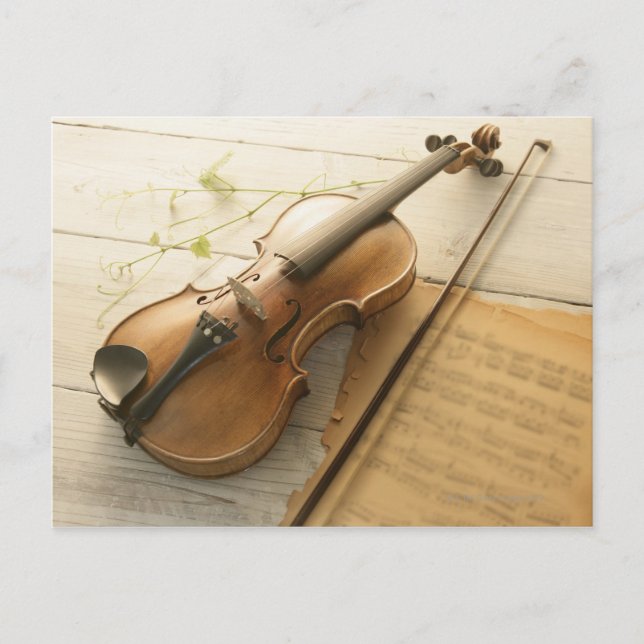 Violin and Lakan Music Vykort (Framsida)