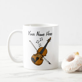 Violin Anpassningsbar Mugg Violinist Musician Gift