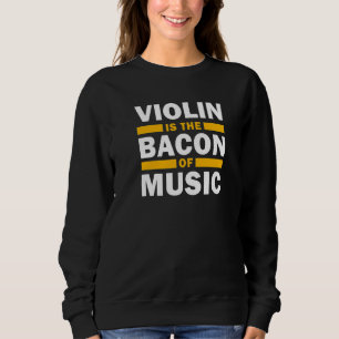 Violin är bacon of Music Band Musican Underbar V T Shirt