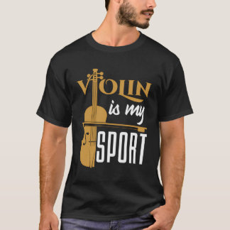 Violin är mitt idrottsinstrument Violinist Gift Vi T Shirt