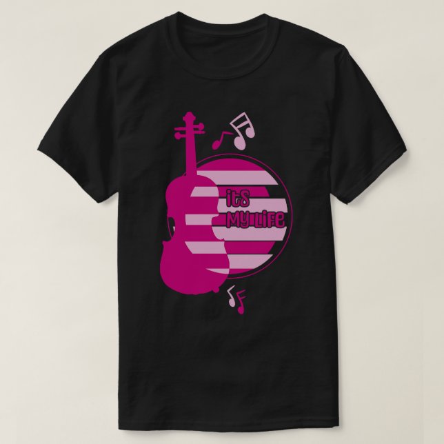 Violin är mitt liv t shirt (Design framsida)