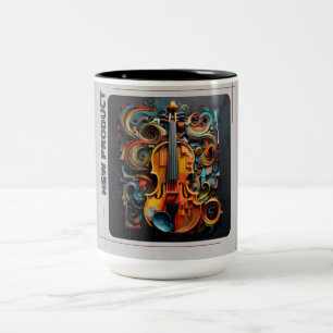 Violin Art Creation Två-Tonad Mugg