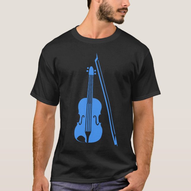 Violin - Baby blue T Shirt (Framsida)