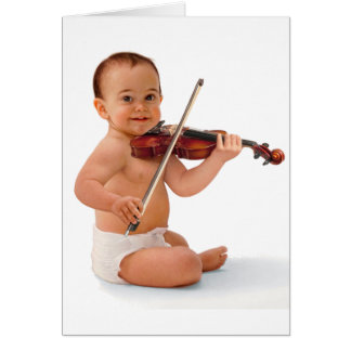 Violin Baby Hälsningskort