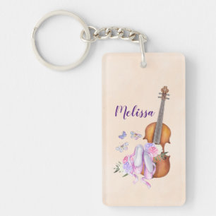 Violin, Ballet Shoes, Flowers and Butterflies