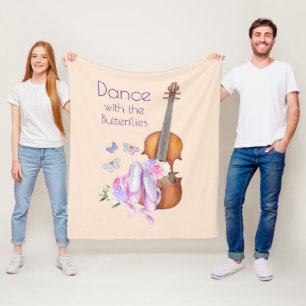 Violin & Ballet Shoes inspirationskans Fleecefilt