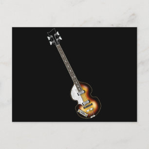 Violin Bass Guitar Vykort