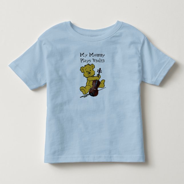 VIOLIN BEAR-T-SHIRT TRÖJA (Framsida)