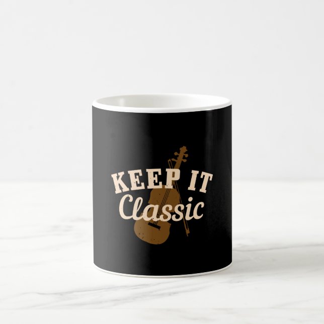 Violin - Behålla It Classic Kaffemugg (Center)