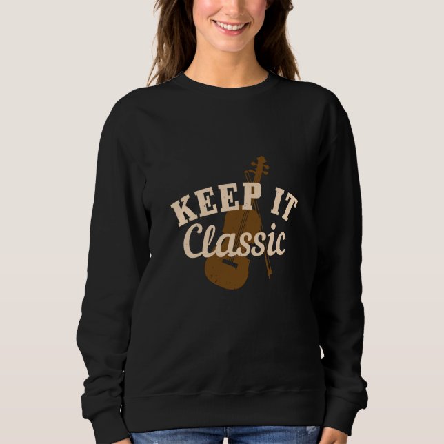 Violin - Behålla It Classic T Shirt (Framsida)