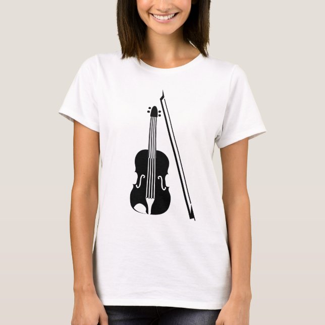 Violin - Black T-shirt (Framsida)