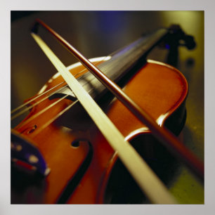 Violin & Bow Close 1 Poster