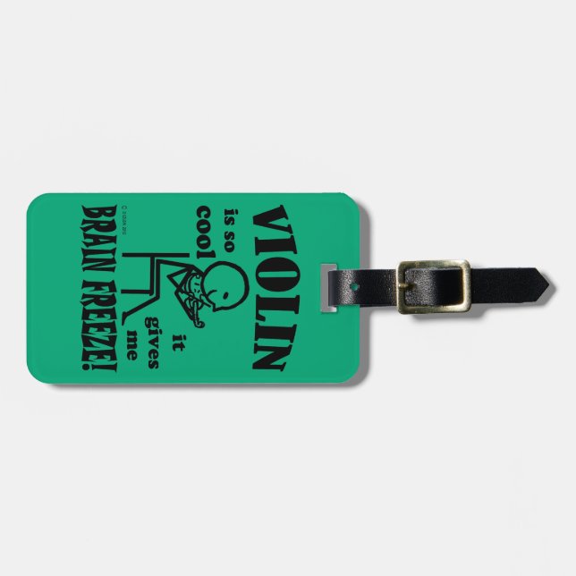 Violin, Brain Freeze Bagagebricka (Horisontell Framsida)