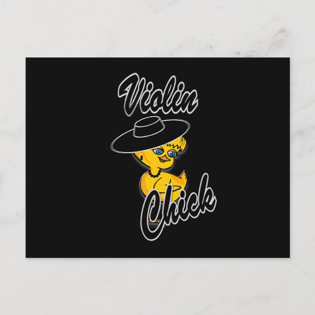 Violin Chick #4 Vykort (Framsida)
