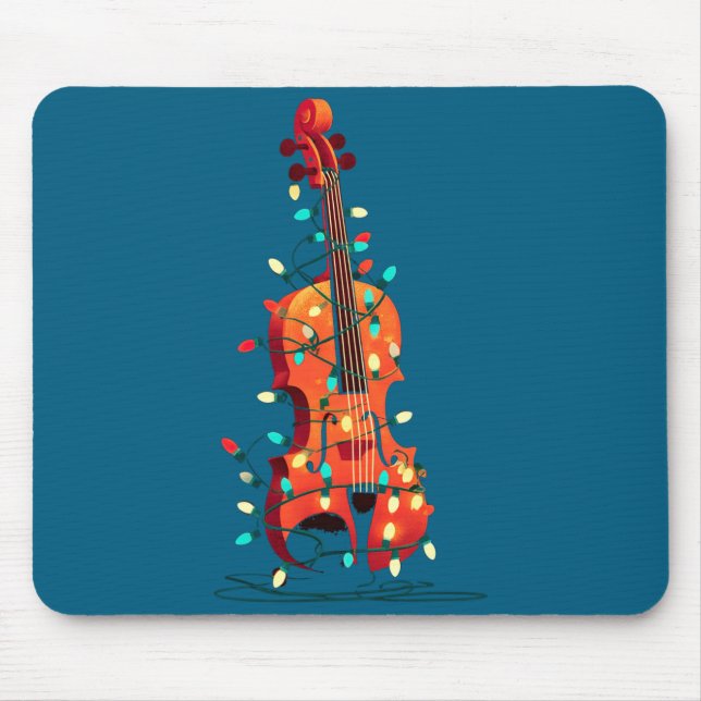 Violin Christmas Graphics Lights Lover Player Viol Musmatta (Framsidan)