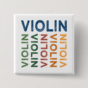 Violin Cute Colorful Knapp