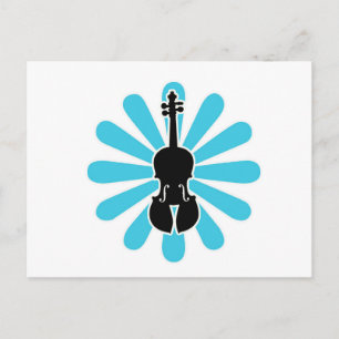 Violin Daisy Notecards Vykort