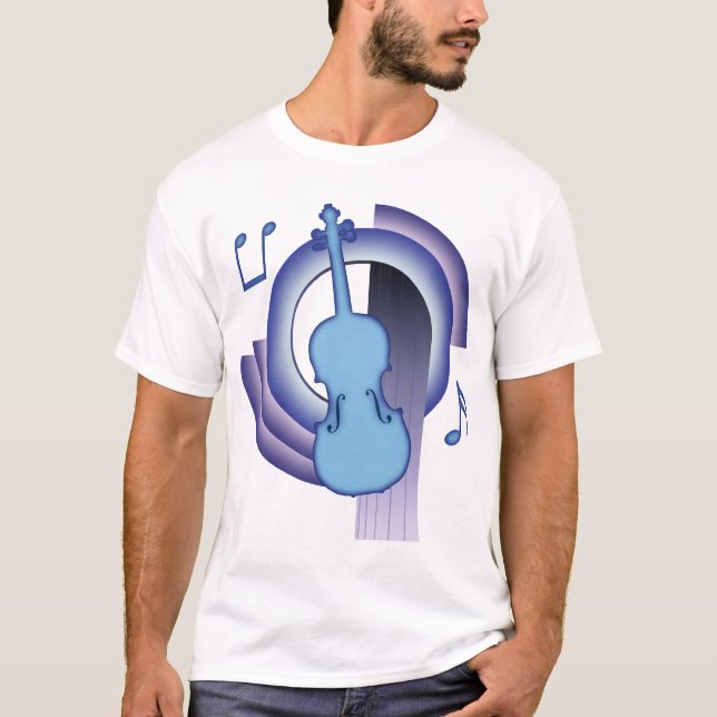 Violin Deco2 T Shirt (Framsida)