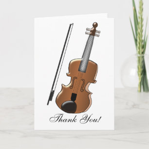 Violin Design Tack Kort