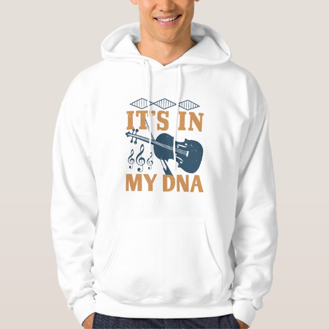 Violin - Det finns i mitt DNA Hoodie (Framsida)