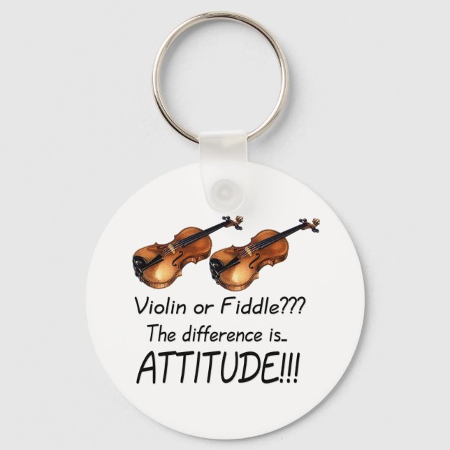 Violin eller Fiddle? Nyckelring (Framsida)