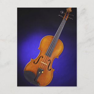 Violin eller Viola Blue vycard Vykort