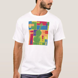 Violin Färgblock T Shirt