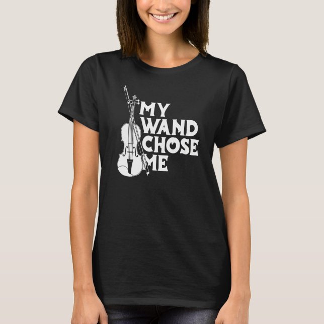 Violin Fiddle Spelman - Violinist Mitt Trollspö va T Shirt (Framsida)