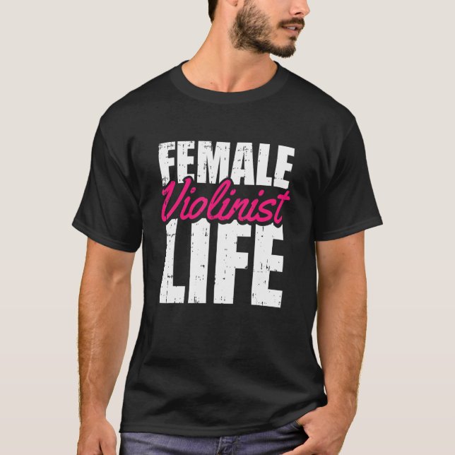 Violin Fiol   Fiddler Violinist T Shirt (Framsida)