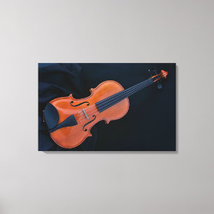 Violin Foto Närbild Canvastryck