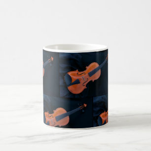 Violin Foto Närbild Kaffemugg