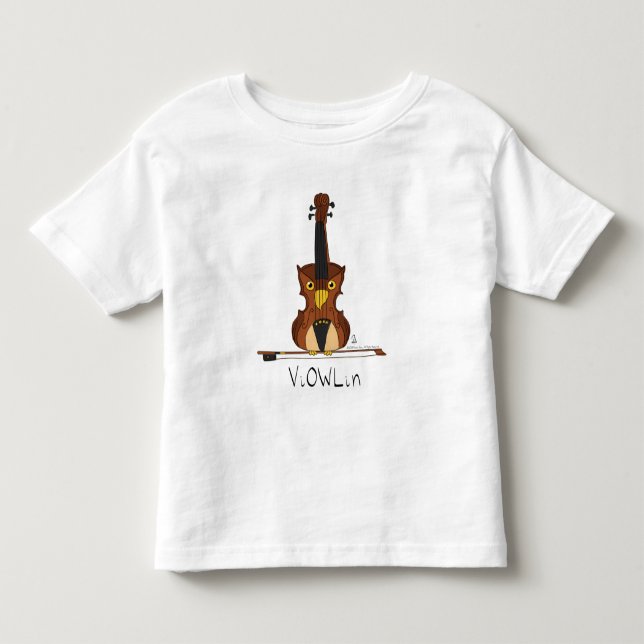 Violin Funny Cute T Shirt (Framsida)