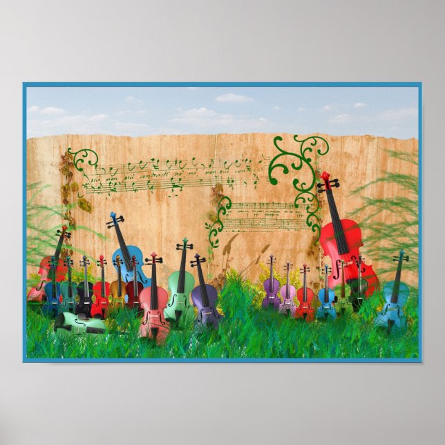Violin Garden Poster (Framsidan)