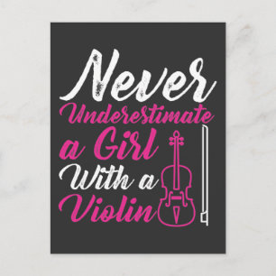 Violin Girl Music Älskare Orchestra DDoDotter Vykort