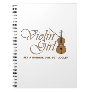 Violin Girl, som en vanlig flicka men kallare Anteckningsbok