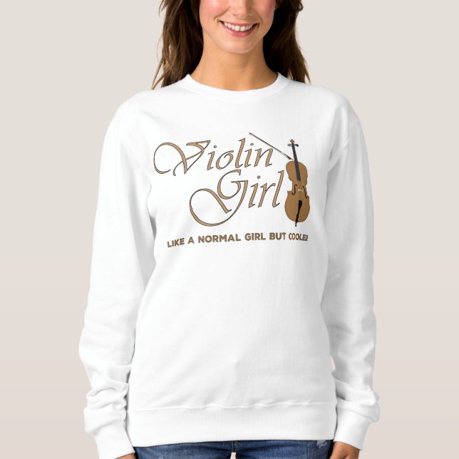 Violin Girl, som en vanlig flicka men kallare T Shirt (Framsida)