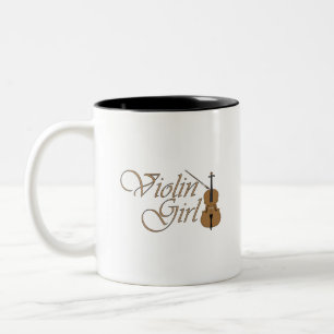 Violin Girl Två-Tonad Mugg